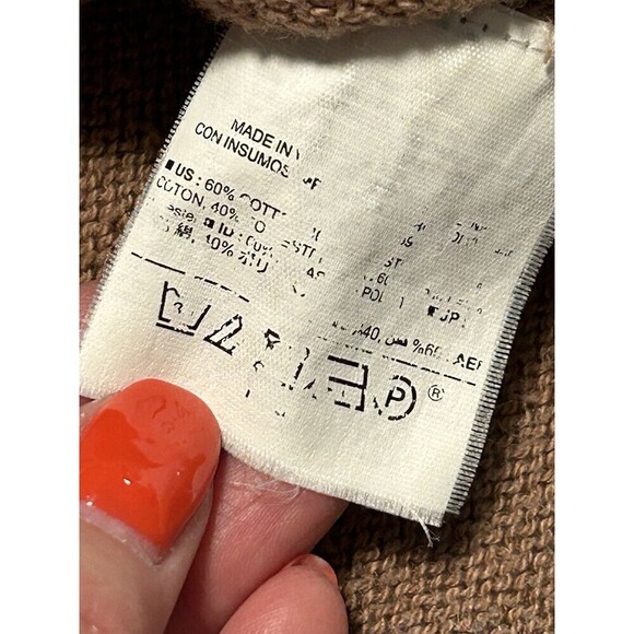 Old Navy Sweater Brown Pullover Round Neck Long Sleeves Knit Women’s Small - Picture 7 of 9